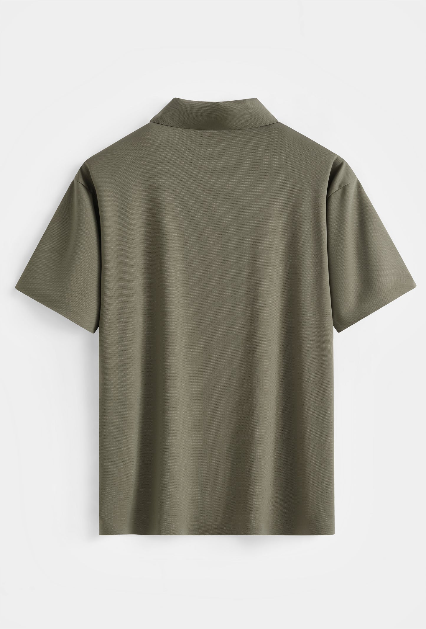Premium Glans Stretch Polo Heren Legergroen