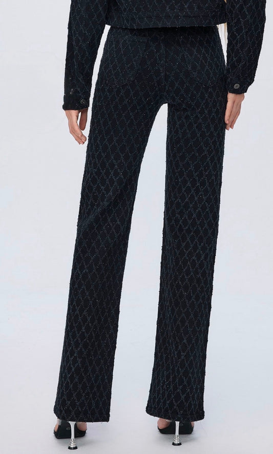 LAVK Sparkle Wide Leg jeans Black