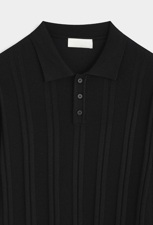 LAVK Essential Knit Polo Longsleeve