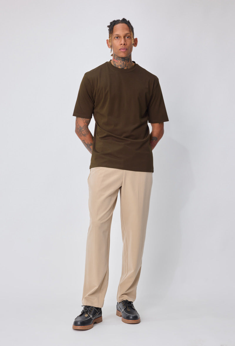 LAVK Essential Glans T-shirt Bruin