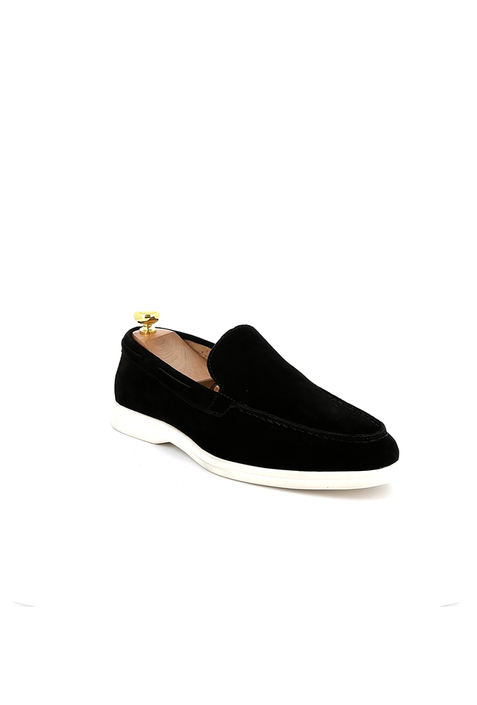 LAVK Premium Heren Loafers Echt Leer Suède Zwart