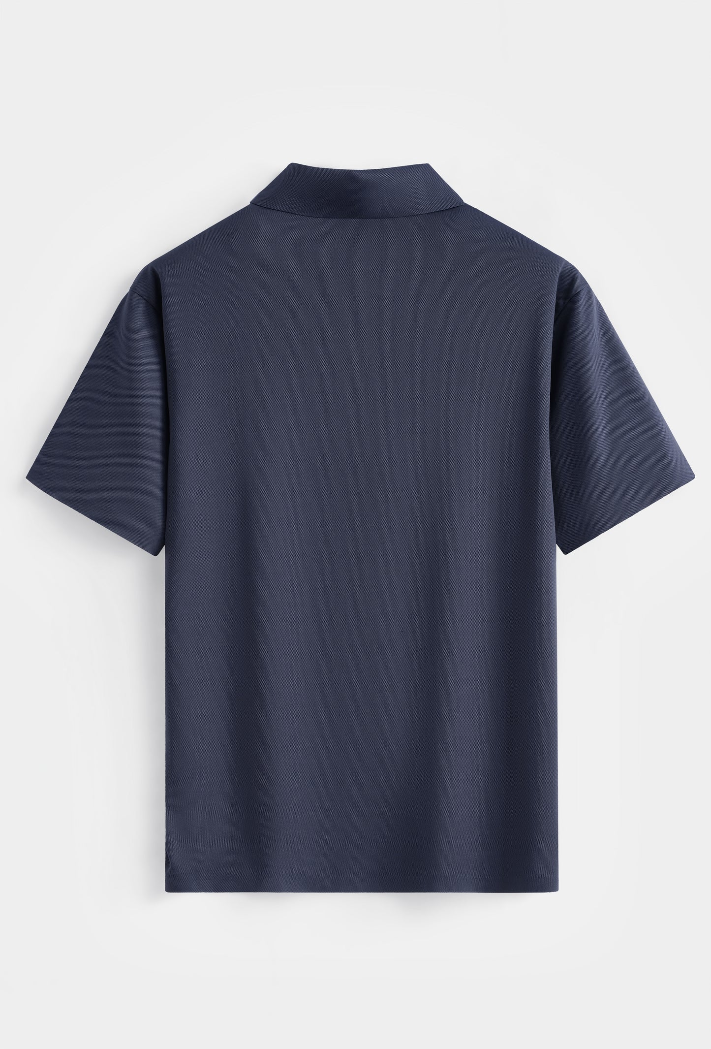 Premium Glans Stretch Polo Heren Donkerblauw