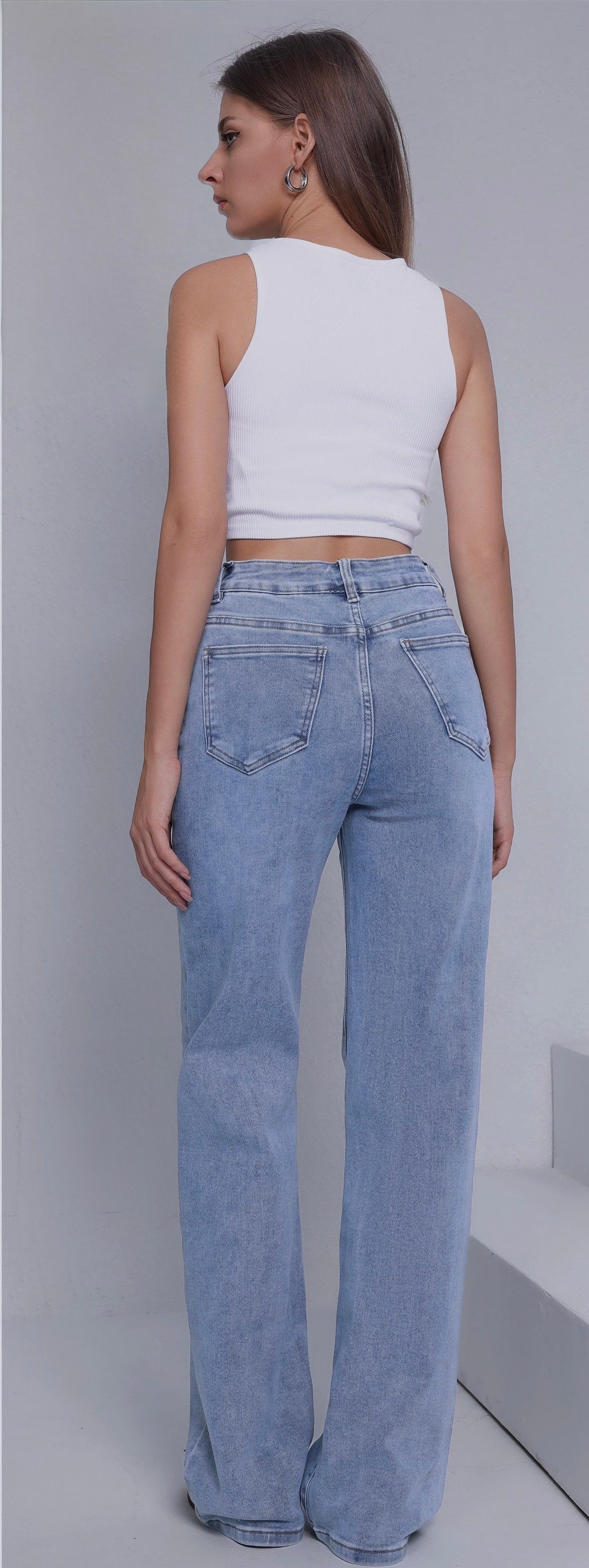 LAVK super stretch jeans basic blue