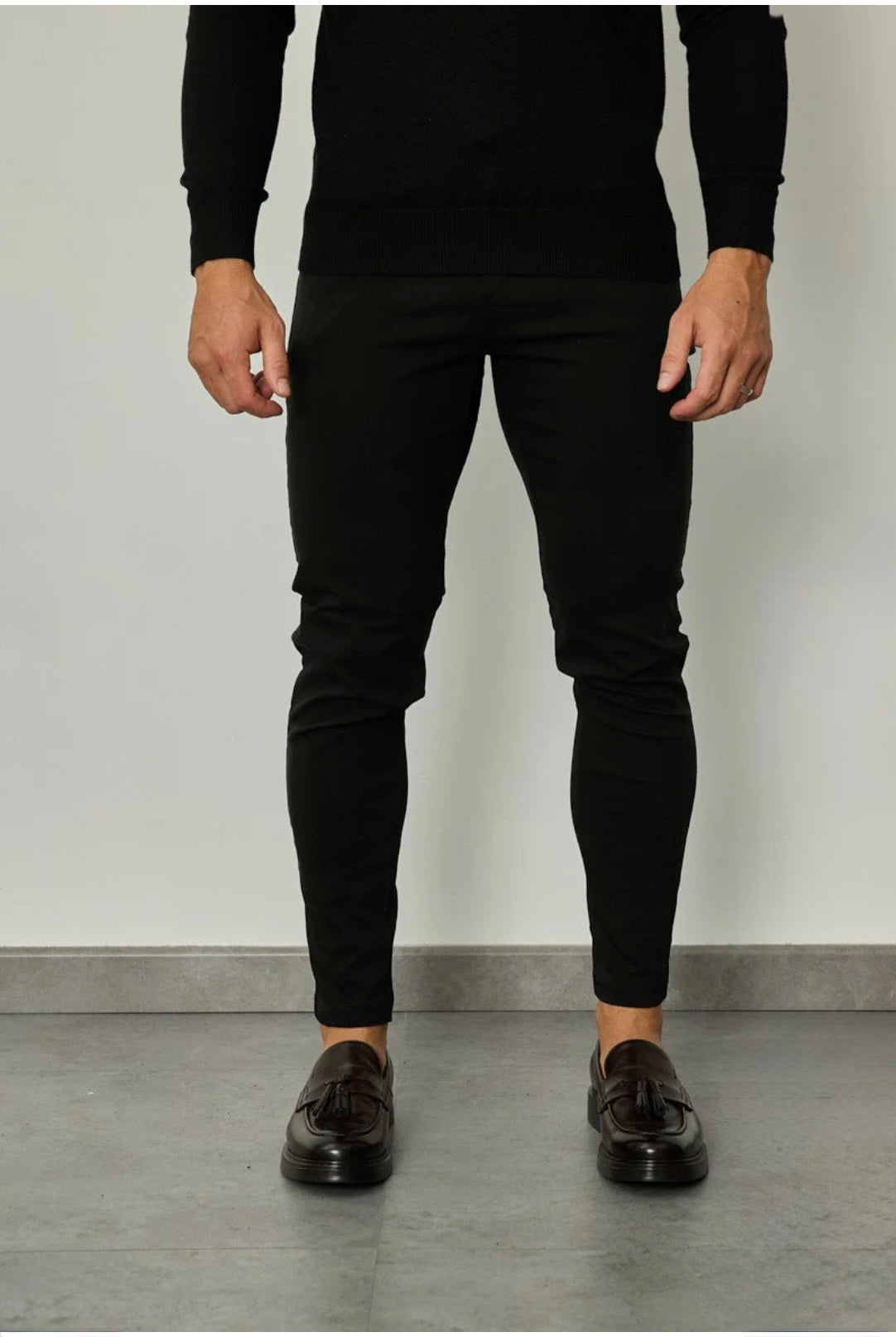Super Stretch Herenpantalon Zwart