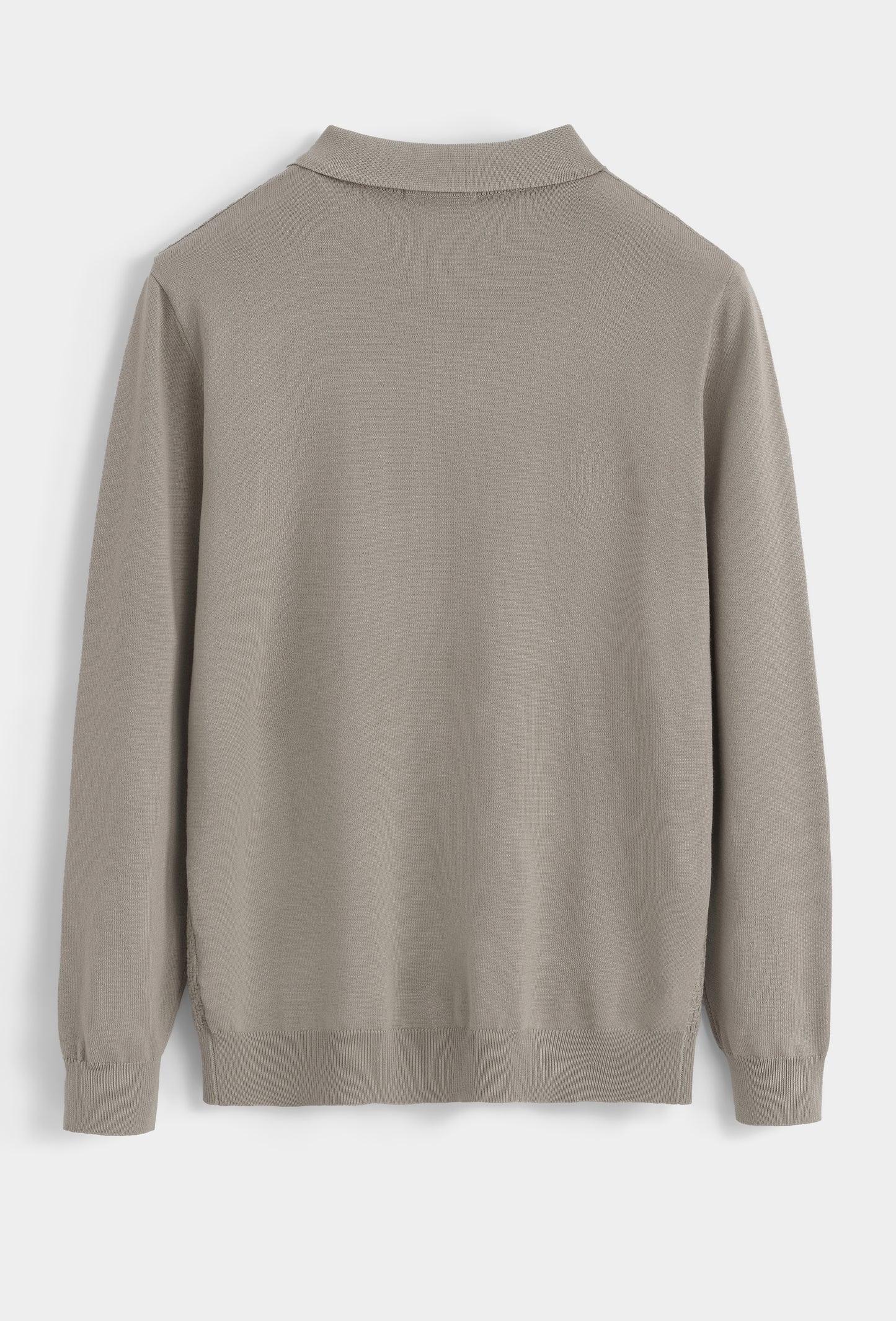 LAVK Premium Zip Knit Polo Longsleeve Beige
