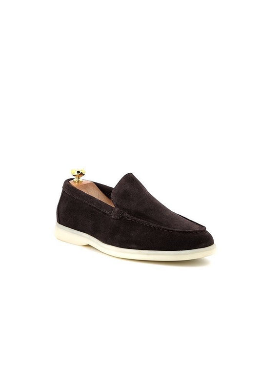 LAVK Premium Heren Loafers Echt Leer Suède Bruin