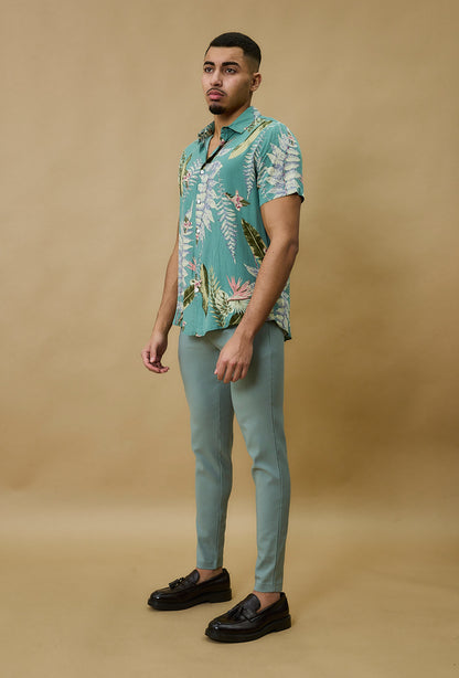 Super Stretch Herenpantalon Mintgroen