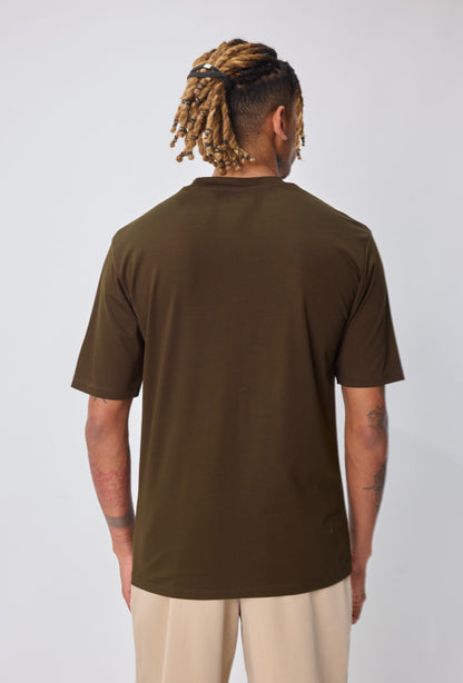 LAVK Essential Glans T-shirt Bruin