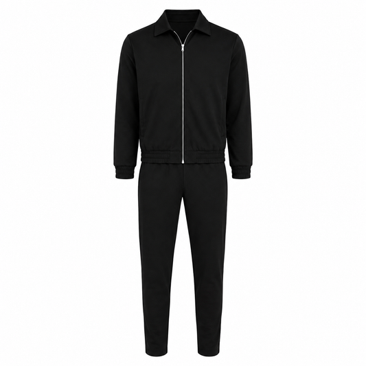 LAVK Tech Set Kids Black – Slim Fit Stretch tracksuit