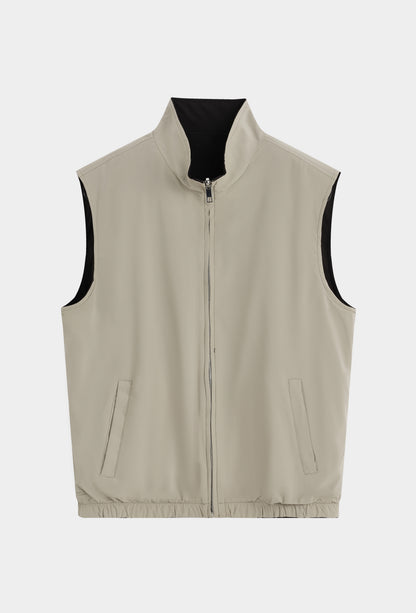 LAVK Reversible Bodywarmer – Beige/Zwart | Premium Heren Gilet