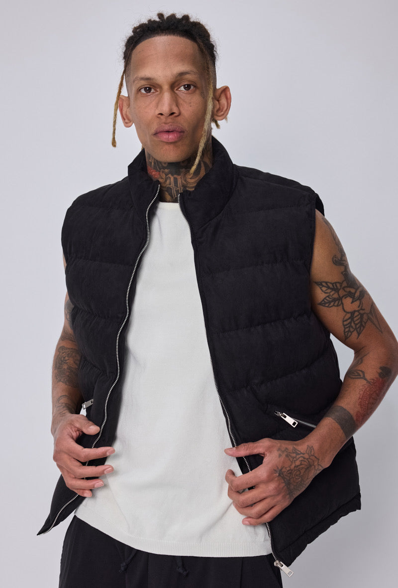 LAVK Premium Suede Touch Bodywarmer zwart