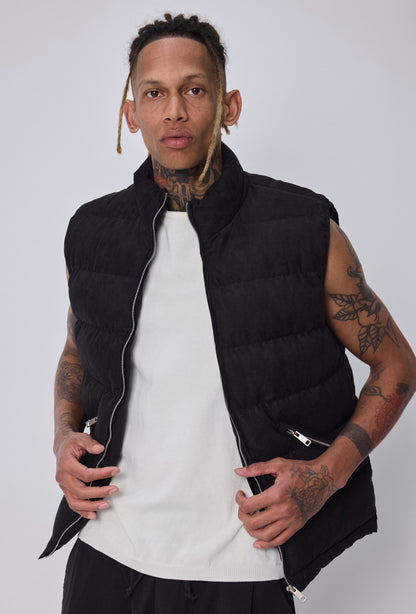 LAVK Premium Suede Touch Bodywarmer zwart