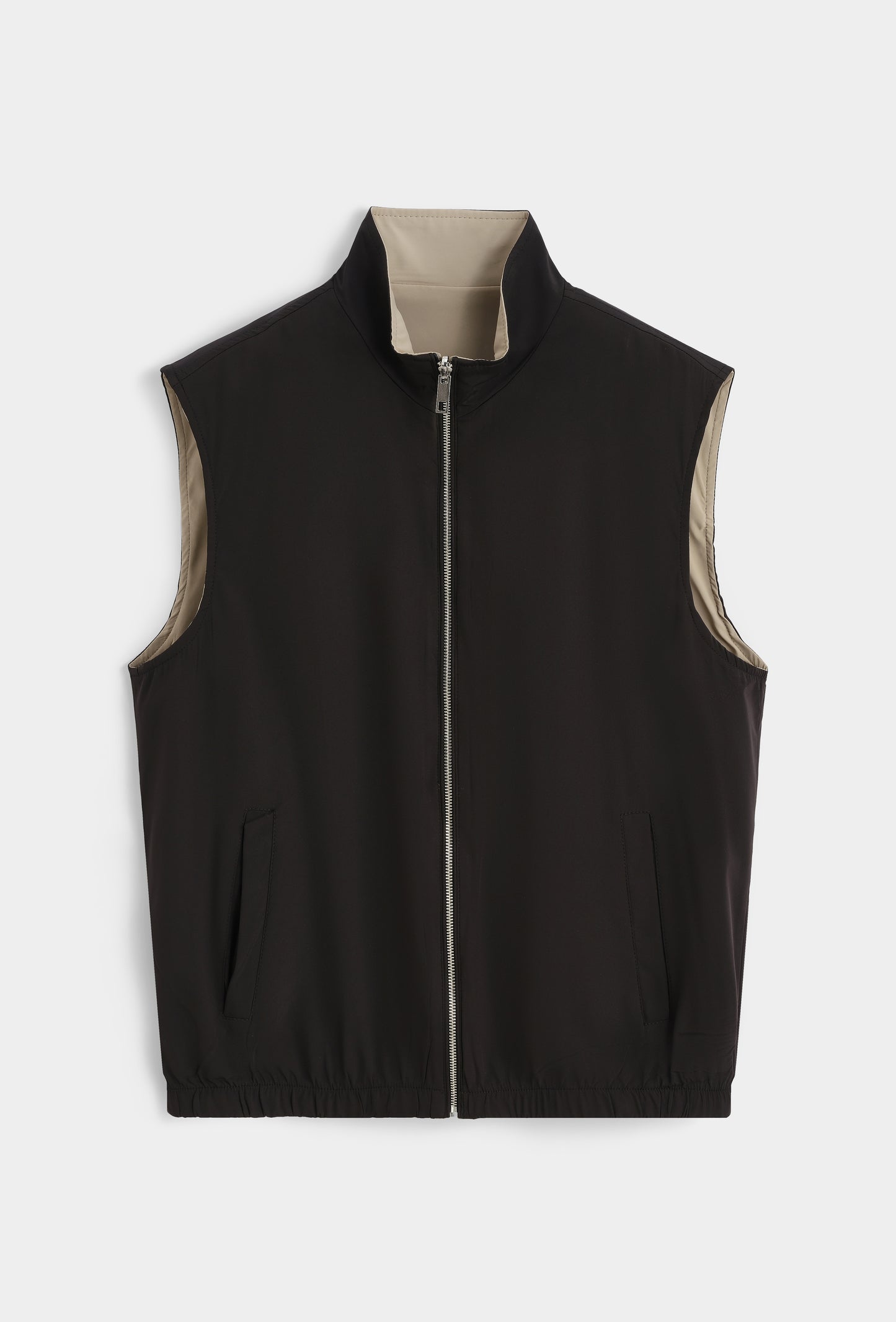 LAVK Reversible Bodywarmer – Beige/Zwart | Premium Heren Gilet