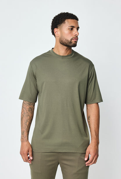 LAVK Essential Glans T-shirt Army groen