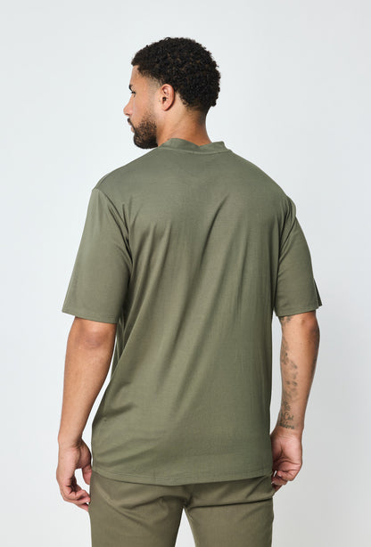 LAVK Essential Glans T-shirt Army groen