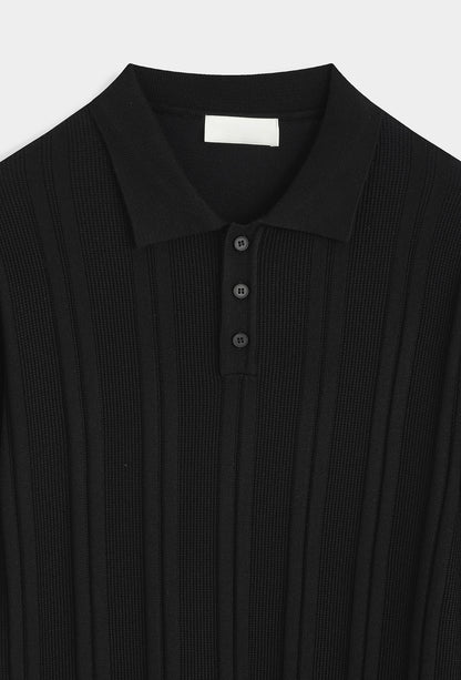 LAVK Essential Knit Polo Longsleeve