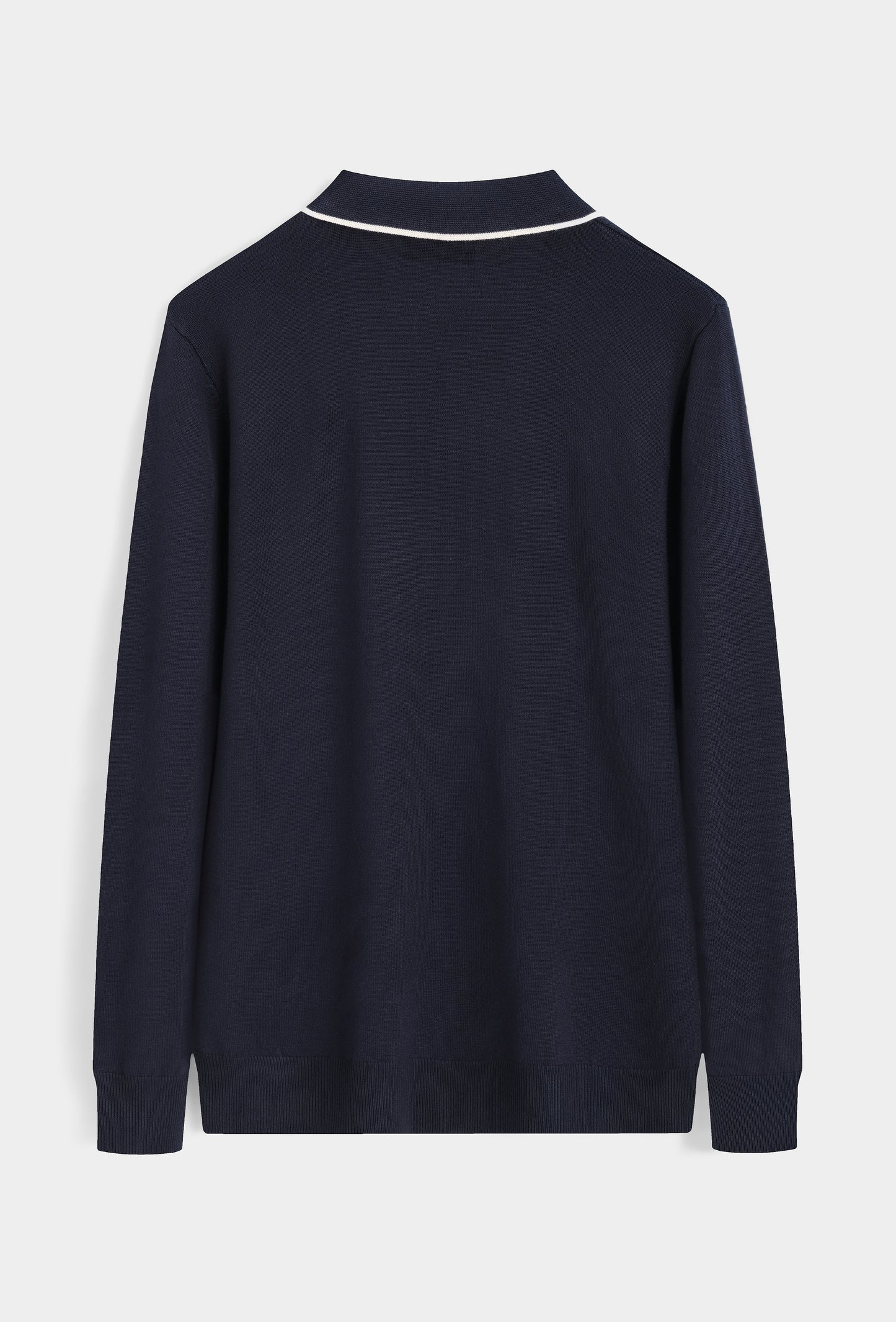 LAVK Classic Knit Polo Longsleeve Navy