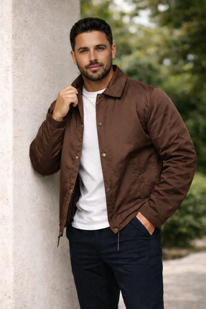 Bruine Jas Heren – Stijlvolle Lightweight Jacket | LAVK