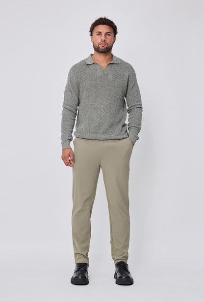 LAVK Olive Knit Polo