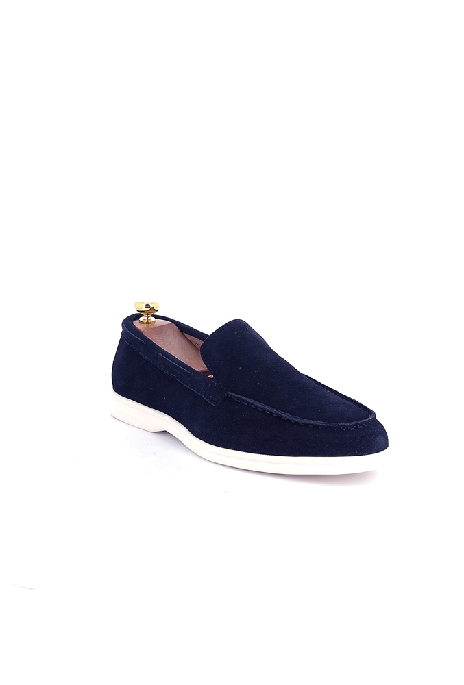 LAVK Premium Heren Loafers Echt Leer Suède Donkerblauw