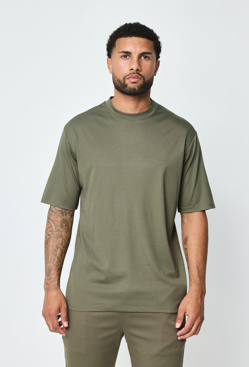 LAVK Essential Glans T-shirt Army groen
