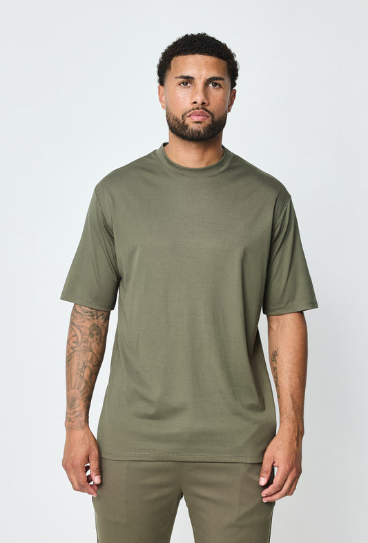 LAVK Essential Glans T-shirt Army groen