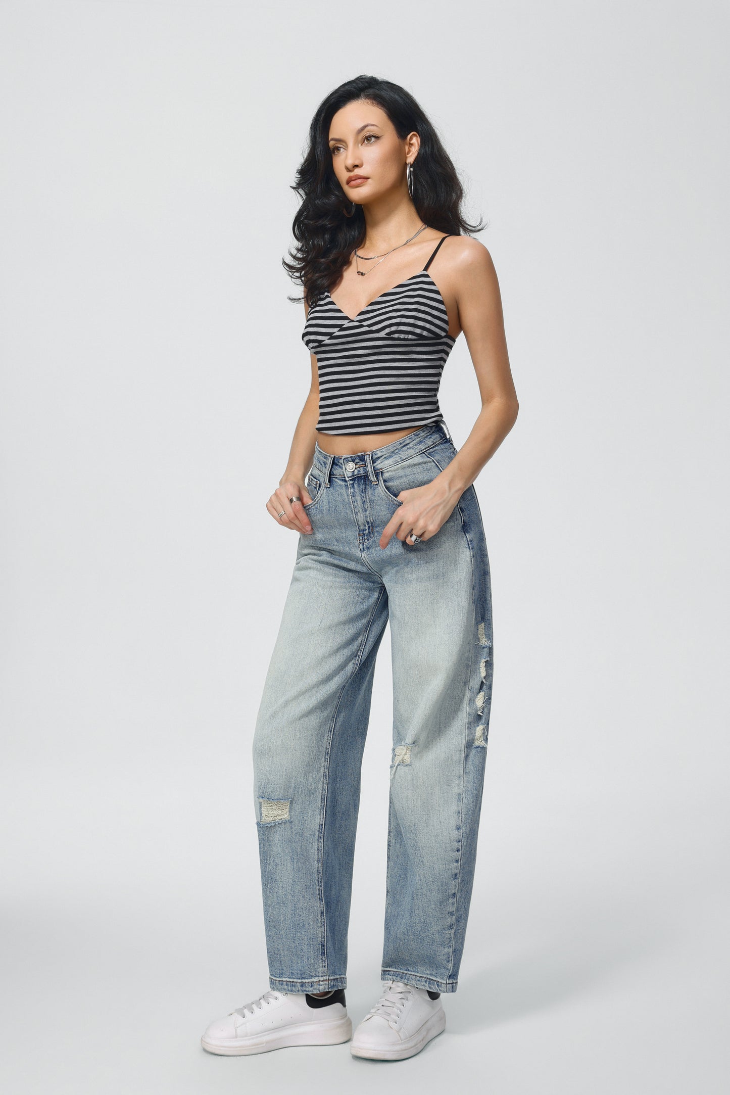 LAVK Ballon Jeans – Light Blue Destroyed