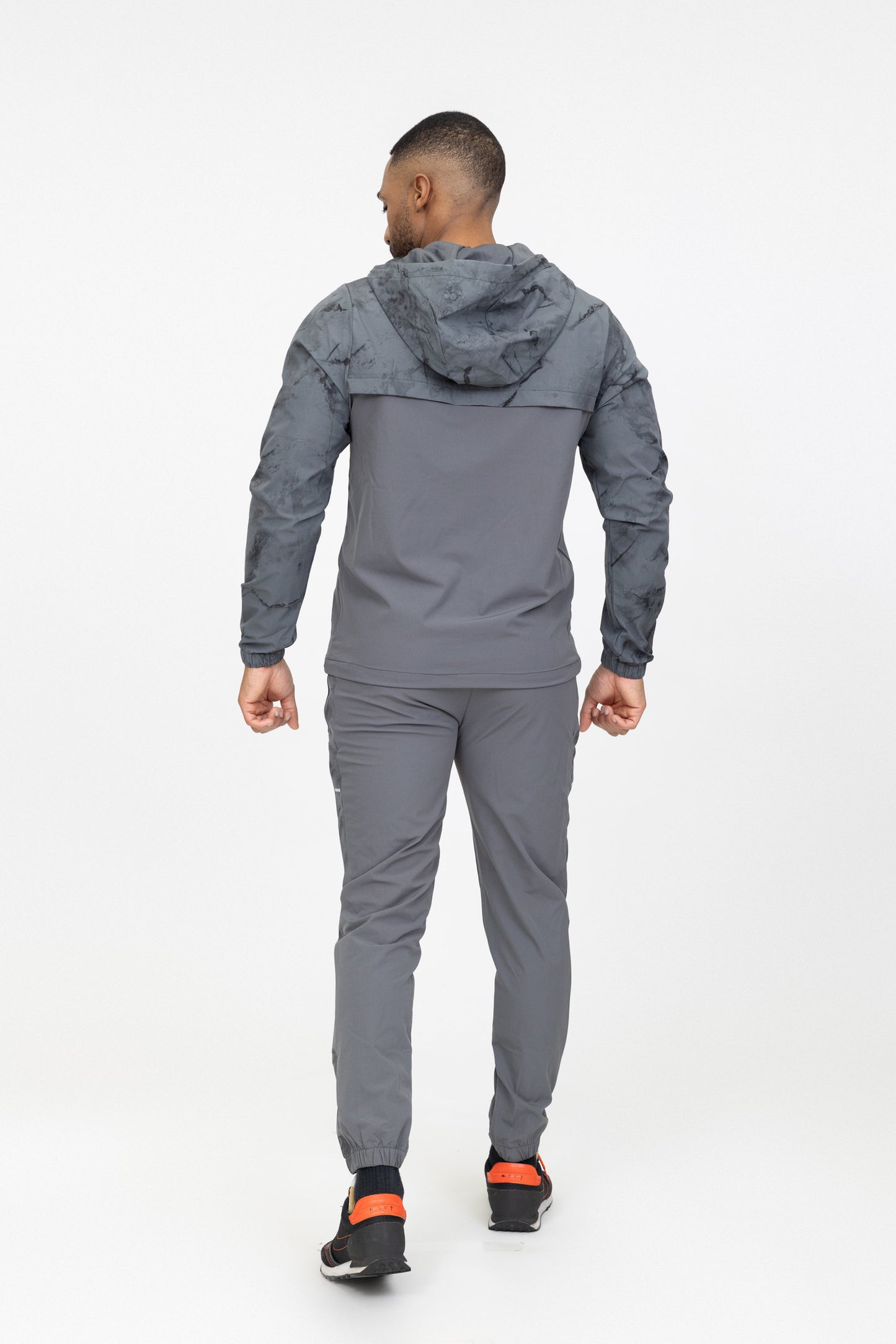 Heren Tech Tracksuit Set Grijs – Slim Fit Sportpak