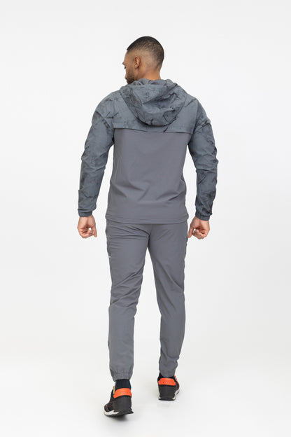 Heren Tech Tracksuit Set Grijs – Slim Fit Sportpak