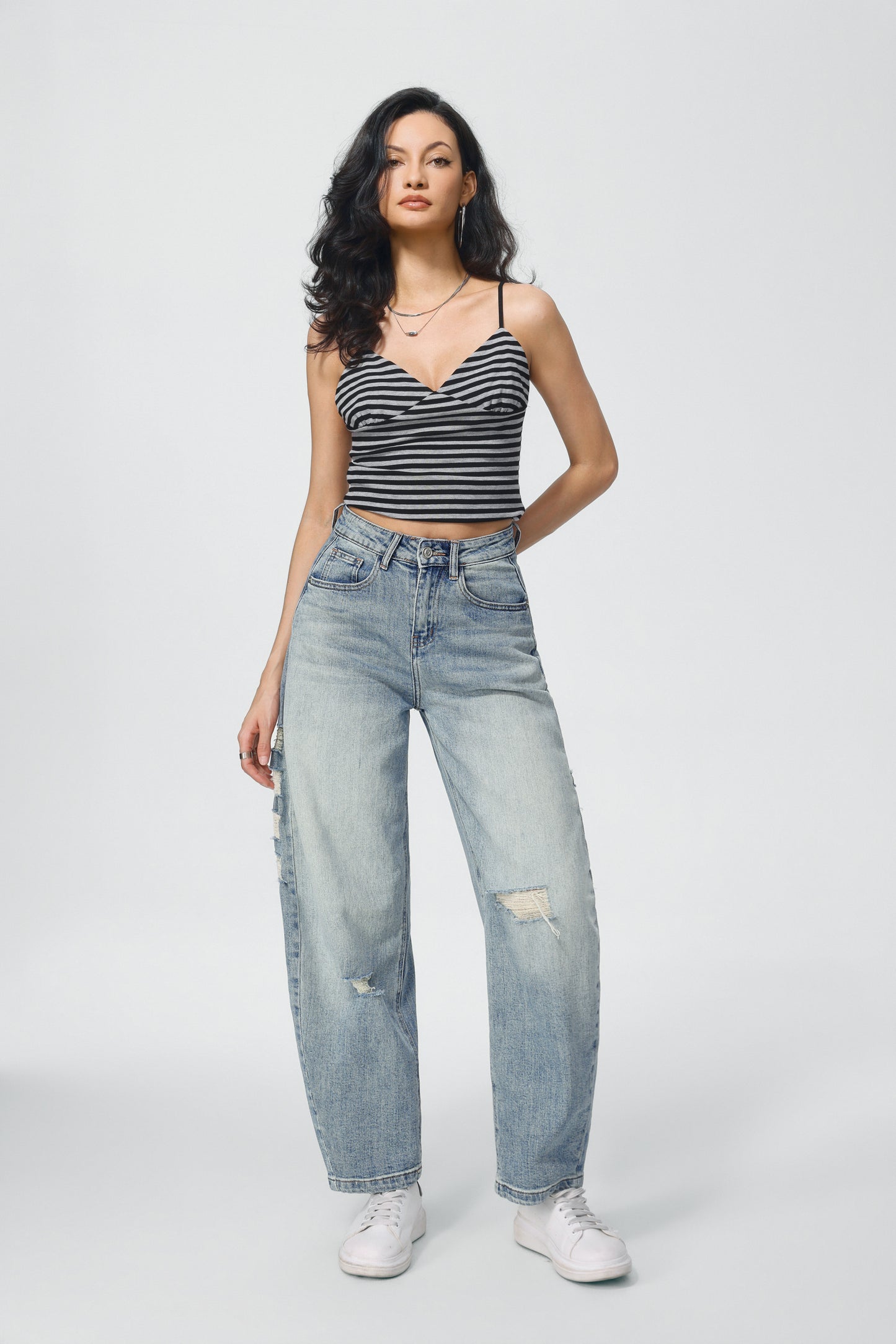 LAVK Ballon Jeans – Light Blue Destroyed