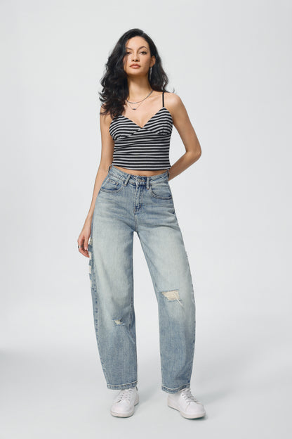 LAVK Ballon Jeans – Light Blue Destroyed