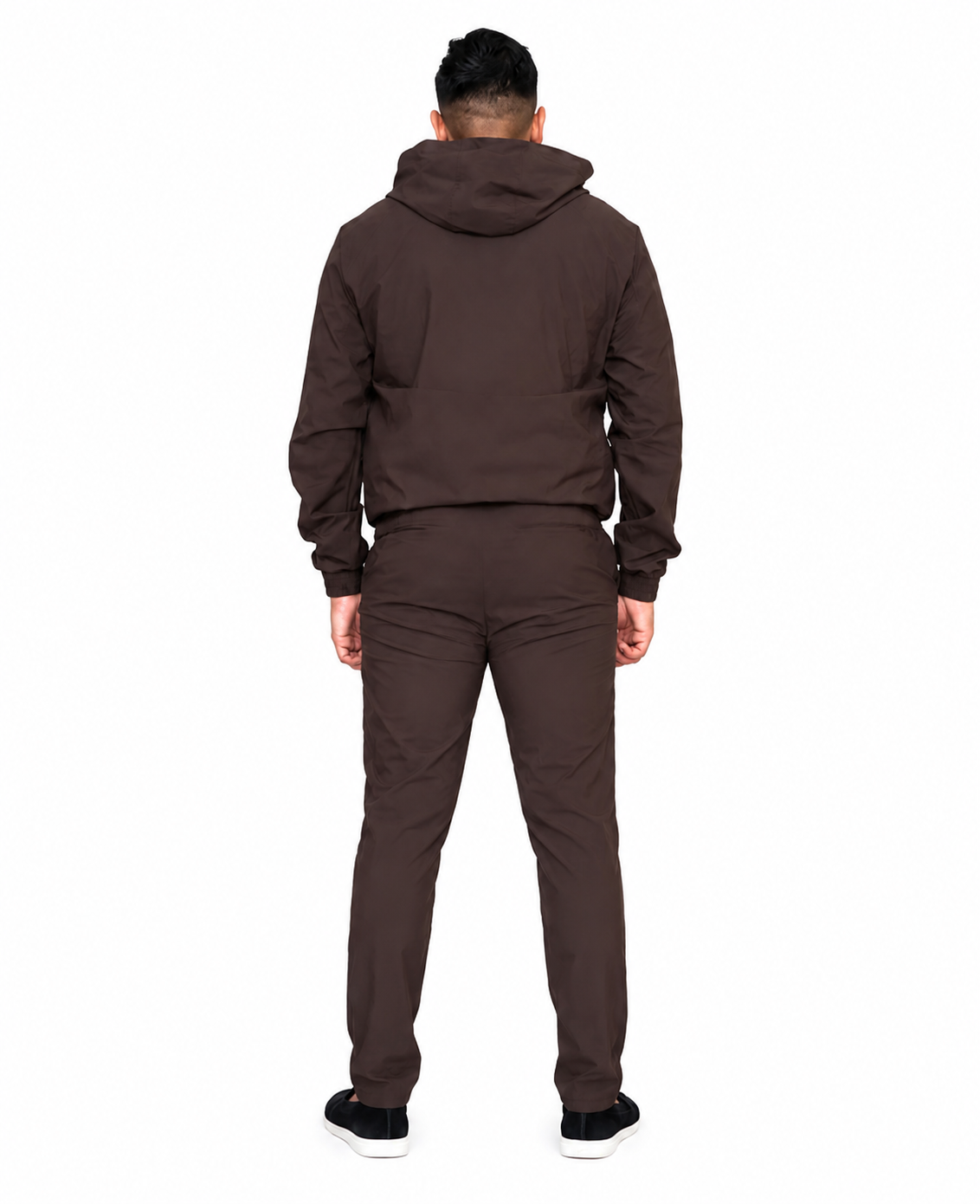 LAVK Premium Hooded Tech Set Brown – Stretch Heren Trainingspak