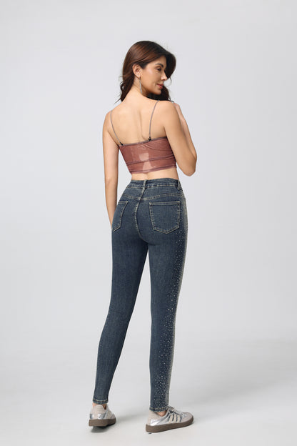 LAVK Skinny Fit Jeans – Strass