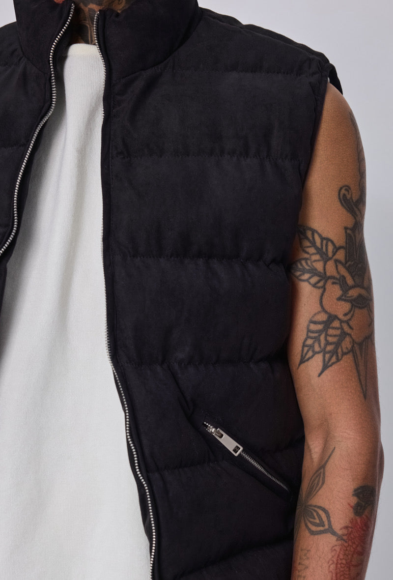 LAVK Premium Suede Touch Bodywarmer zwart