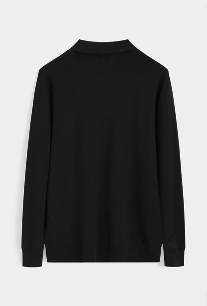 LAVK Essential Knit Polo Longsleeve