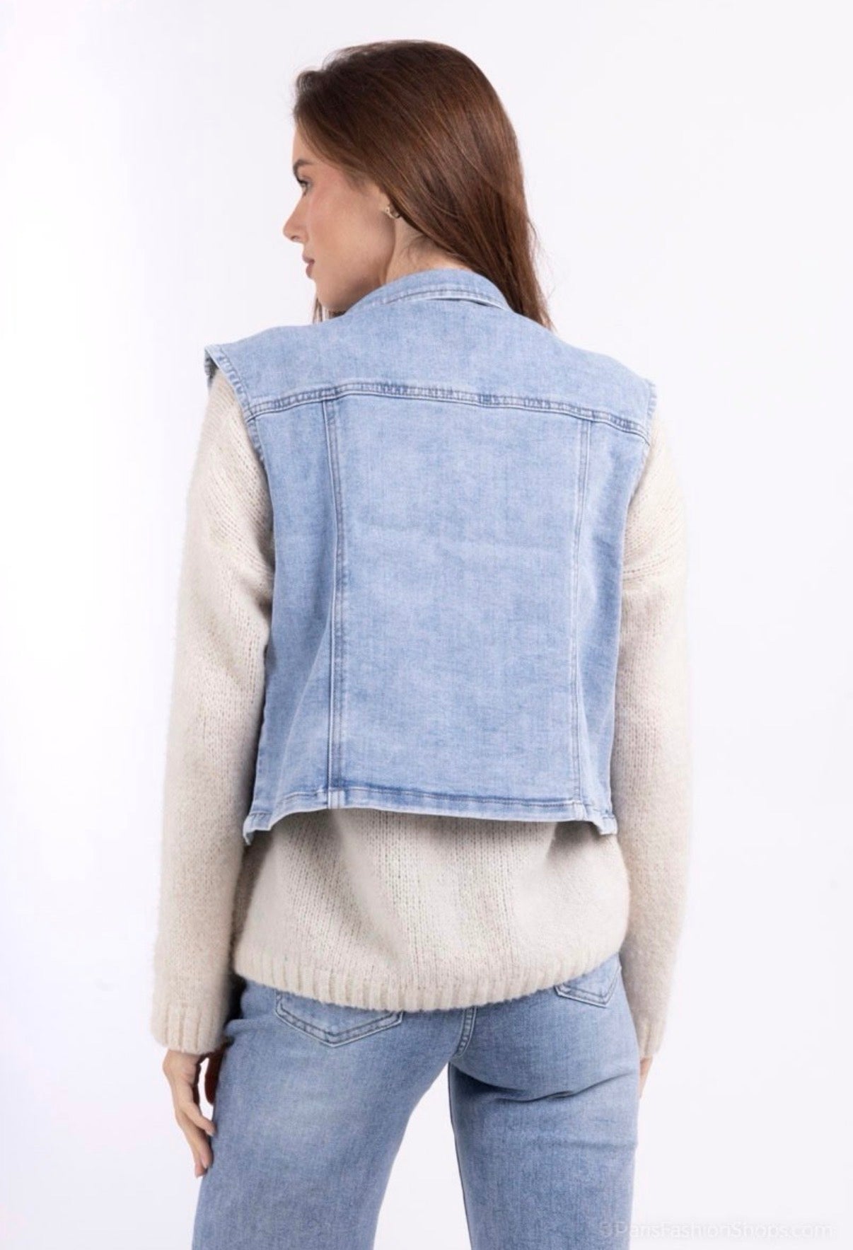Denim Gilet – Lichtblauw