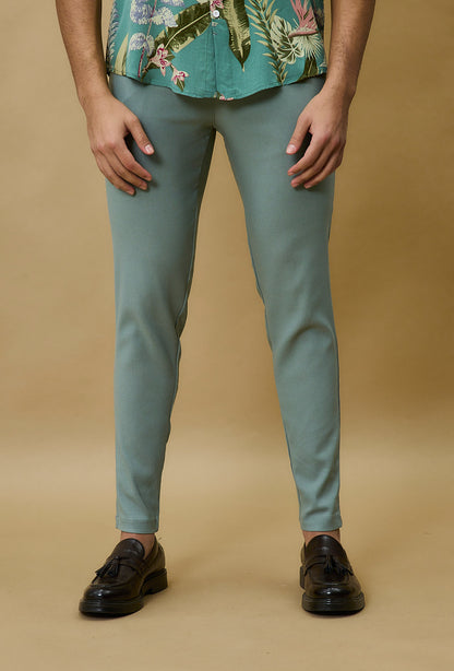 Super Stretch Herenpantalon Mintgroen