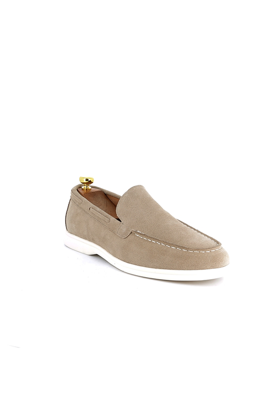 LAVK Premium Heren Loafers Echt Leer Suède Beige