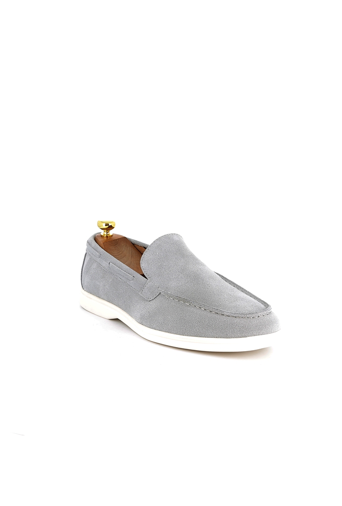 LAVK Premium Heren Loafers Echt Leer Suède Grijs