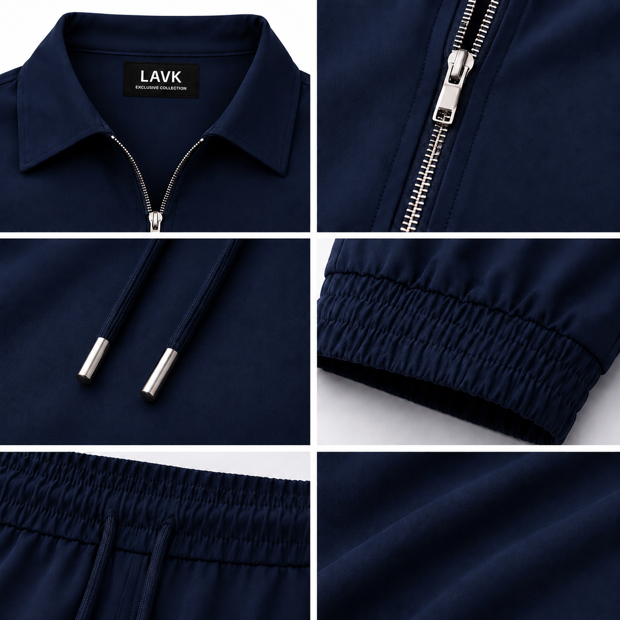 LAVK Premium Tech Set Navy – Stretch Heren Trainingspak
