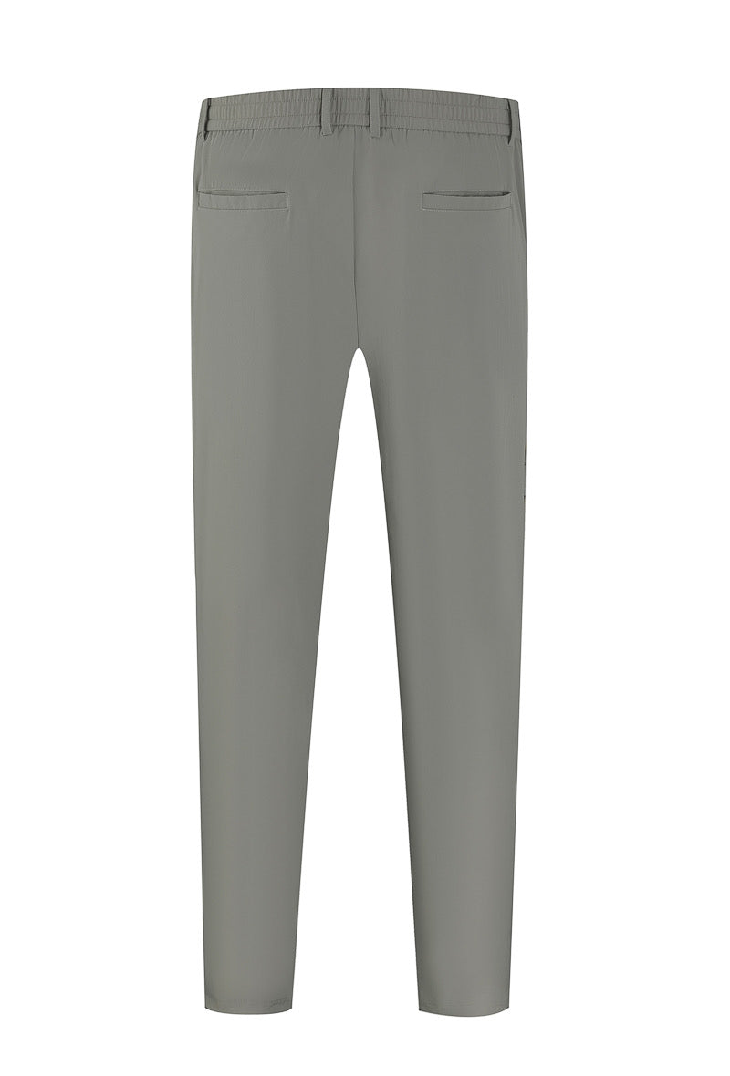 LAVK Heren Pantalon – Zakelijk Comfort Stretch Grijs