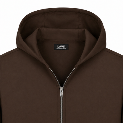 LAVK Premium Hooded Tech Set Brown – Stretch Heren Trainingspak