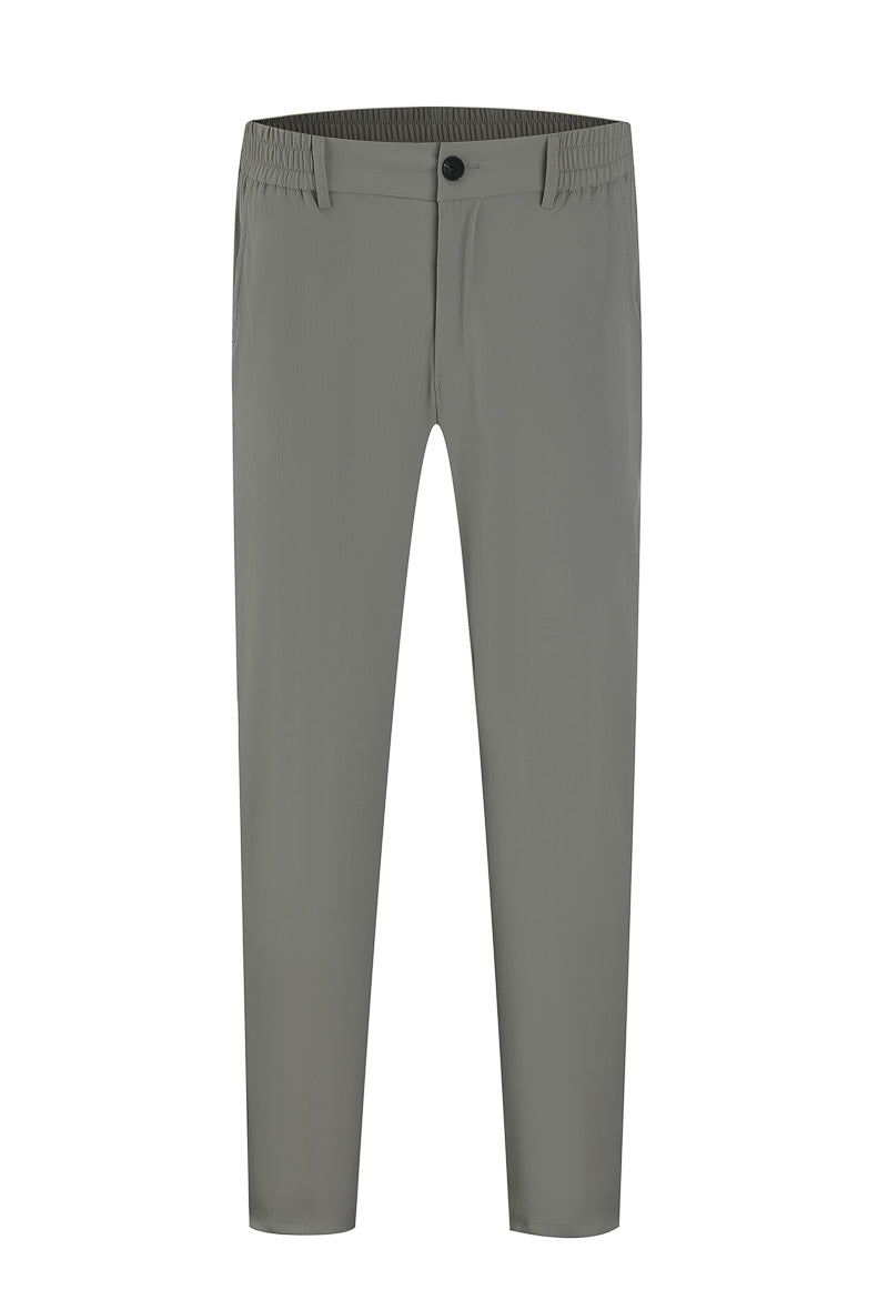 LAVK Heren Pantalon – Zakelijk Comfort Stretch Grijs
