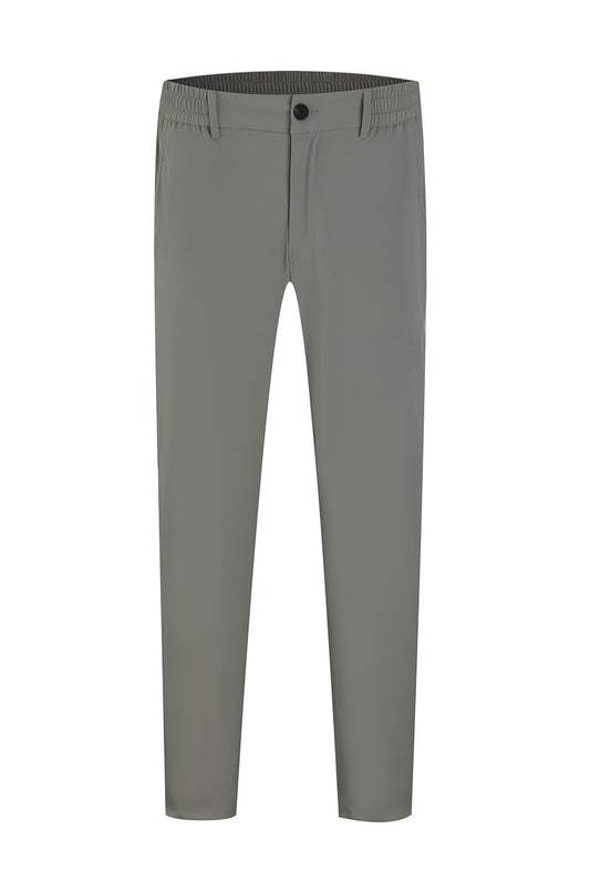 LAVK Heren Pantalon – Zakelijk Comfort Stretch Grijs