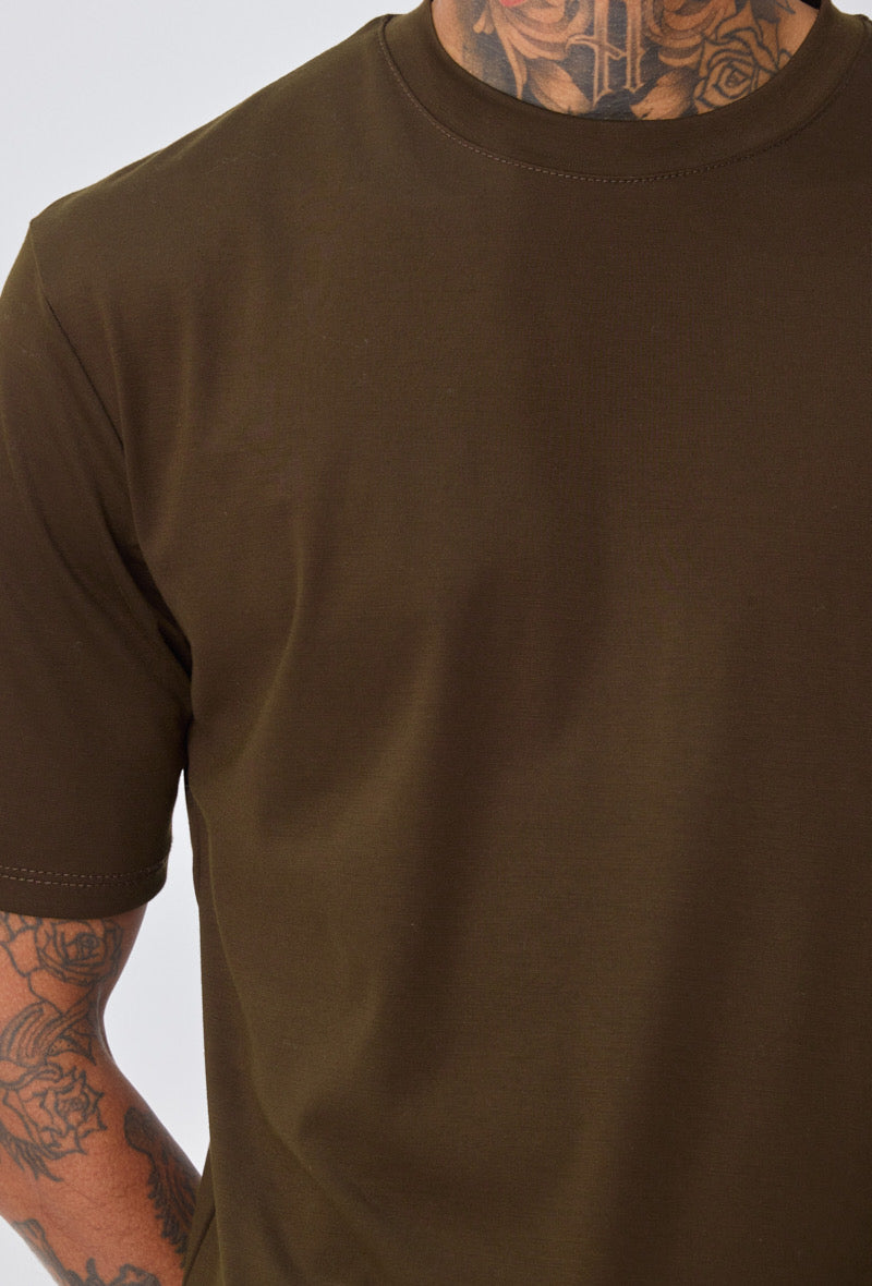 LAVK Essential Glans T-shirt Bruin