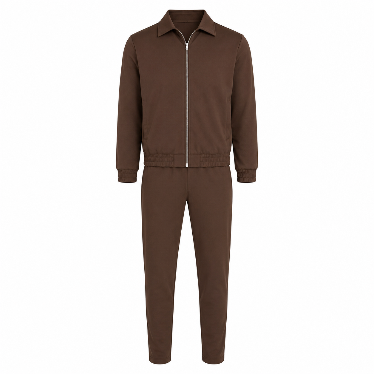 LAVK Tech Set Kids Brown – Slim Fit Stretch tracksuit