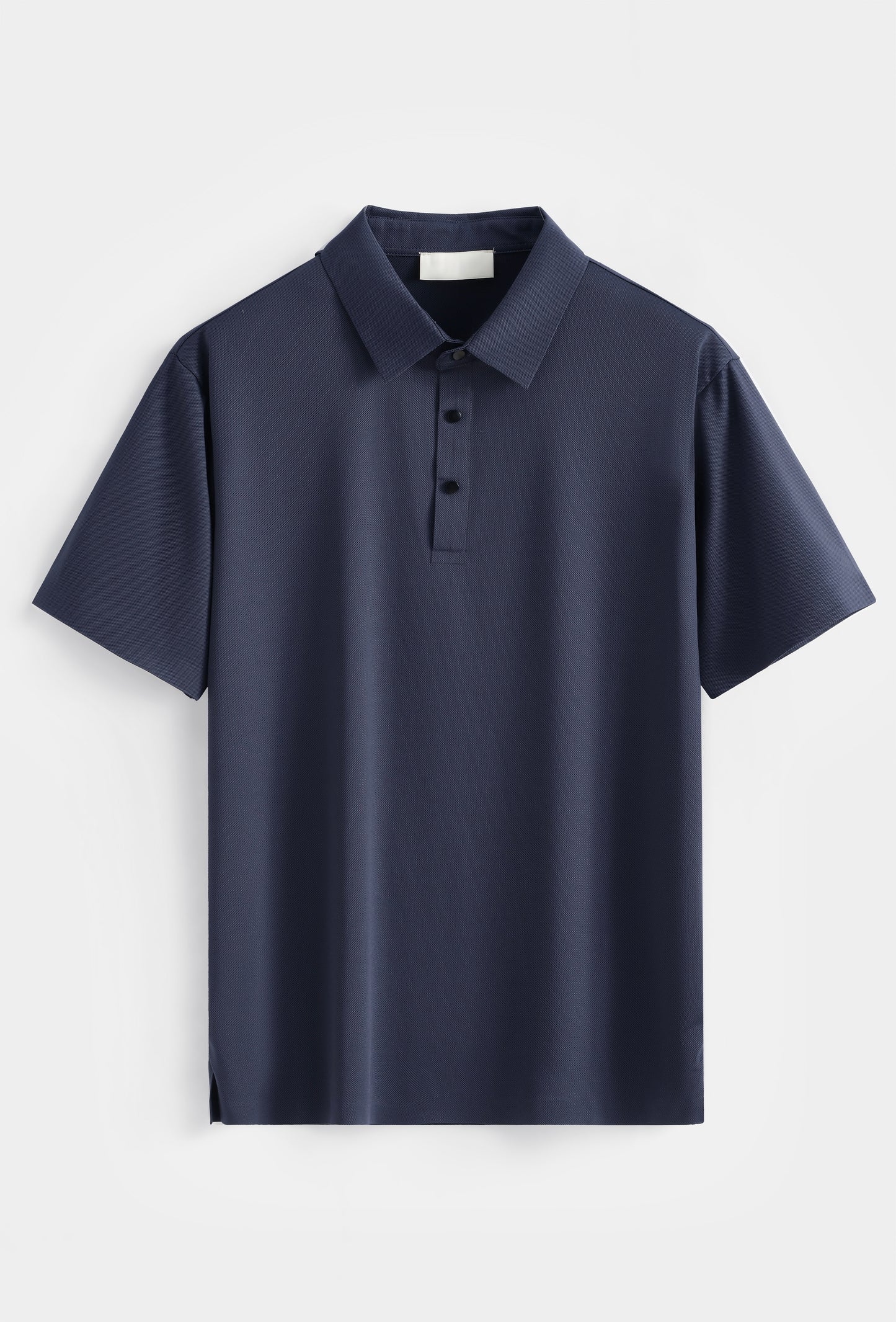 Premium Glans Stretch Polo Heren Donkerblauw