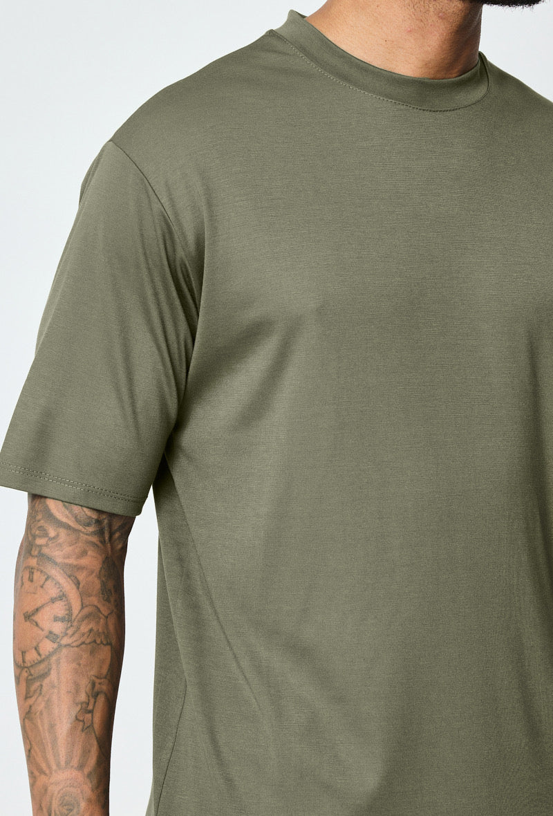 LAVK Essential Glans T-shirt Army groen