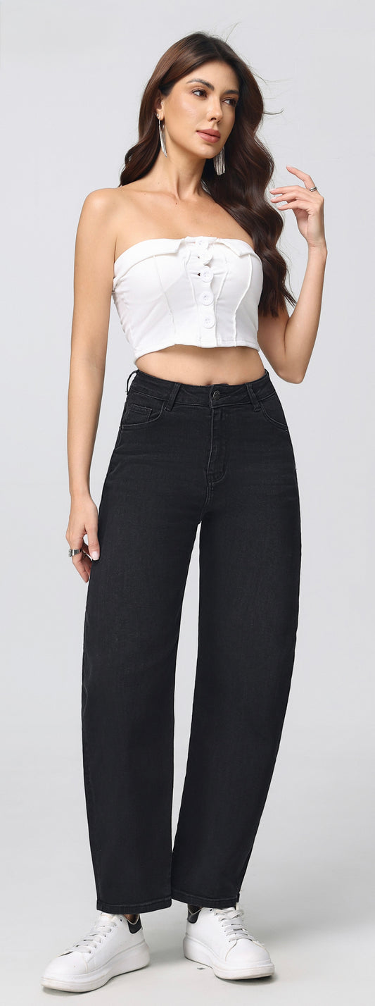 LAVK Barrel Jeans – Zwart