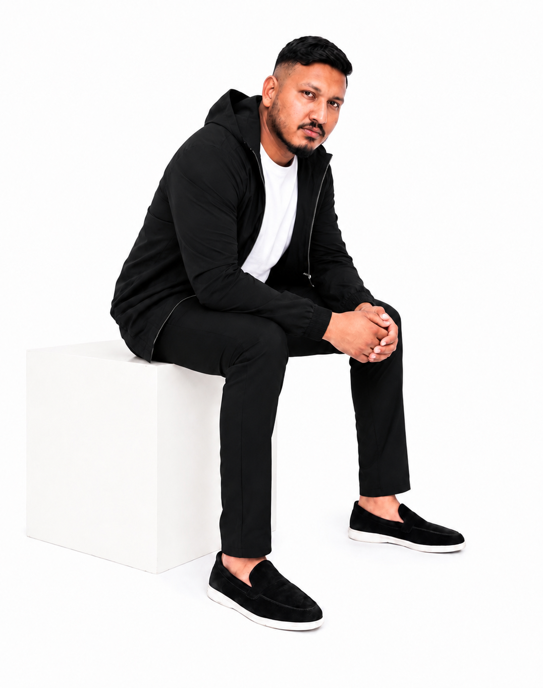 LAVK Premium Hooded Tech Set Black – Stretch Heren Trainingspak